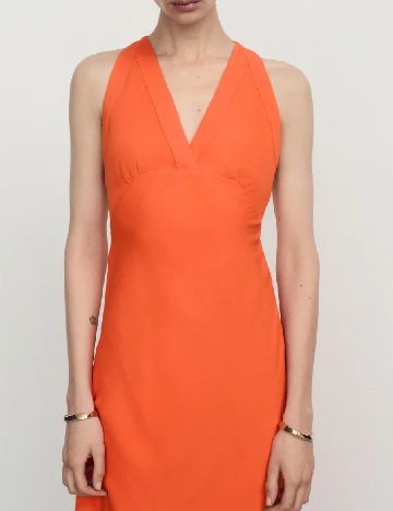 Rochie lunga Mango, portocaliu