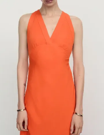 Rochie lunga Mango, portocaliu