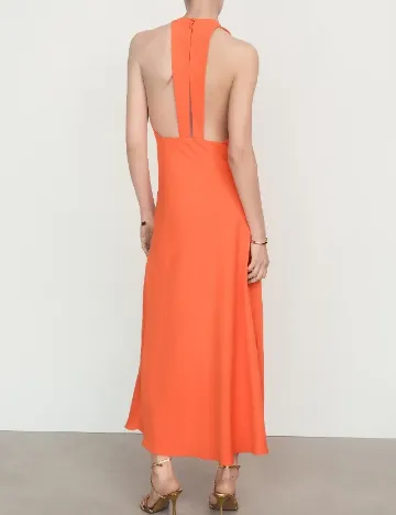 Rochie lunga Mango, portocaliu