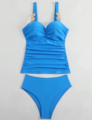 Costum de baie SHEIN, albastru