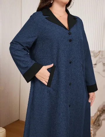 Rochie lunga SHEIN CURVE, albastru