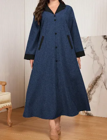 Rochie lunga SHEIN CURVE, albastru