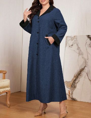 Rochie lunga SHEIN CURVE, albastru