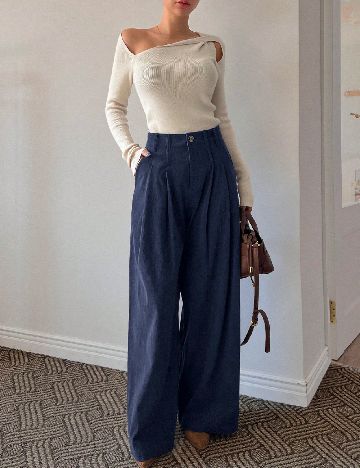 Pantaloni Dazy, bleumarin