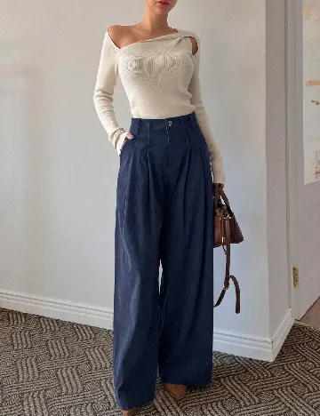 Pantaloni Dazy, bleumarin