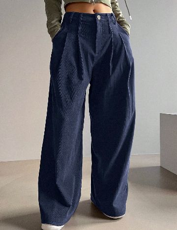 Pantaloni Dazy, bleumarin