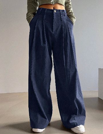 Pantaloni Dazy, bleumarin