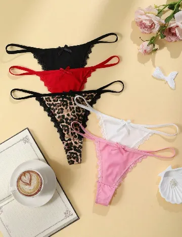 Set chiloti 5 perechi SHEIN, mix culori
