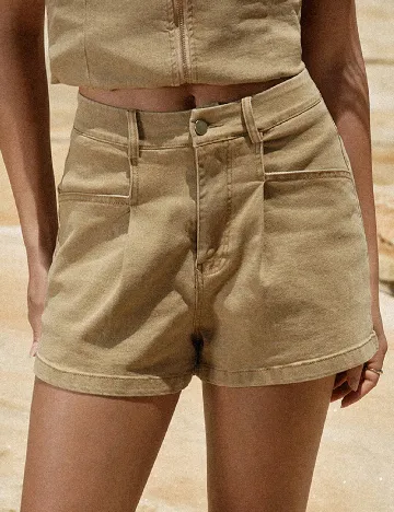 Pantaloni scurti MOTF, maro