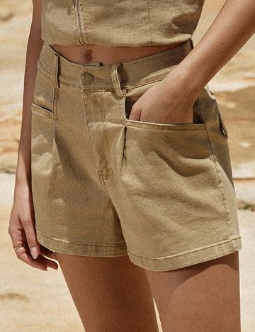 Pantaloni scurti MOTF, maro
