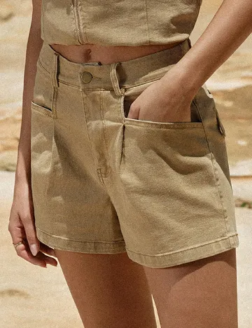 Pantaloni scurti MOTF, maro