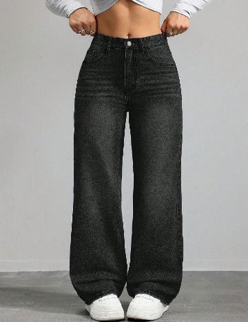 Blugi SHEIN CURVE, negru