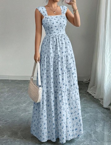 Rochie lunga SHEIN, albastru