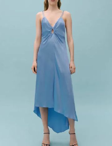 Rochie medie Mango, albastru