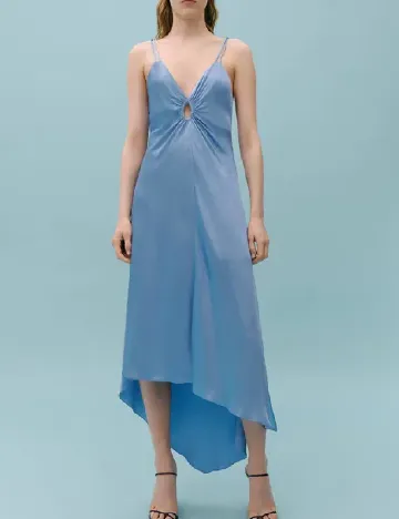 Rochie medie Mango, albastru