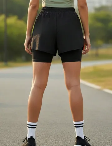 Pantaloni scurti SHEIN, negru