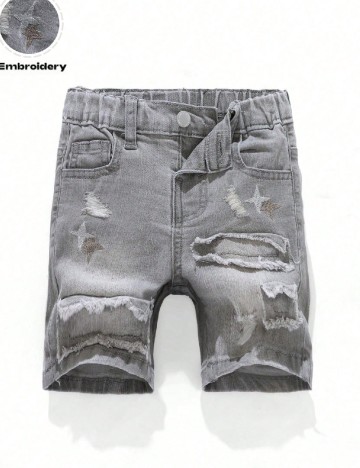Pantaloni scurti Shein Kids, gri