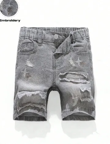 Pantaloni scurti Shein Kids, gri