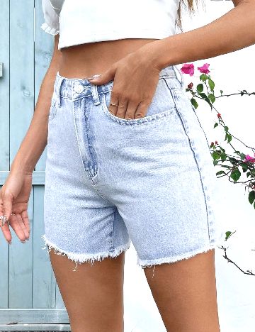 Pantaloni scurti SHEIN CURVE, albastru