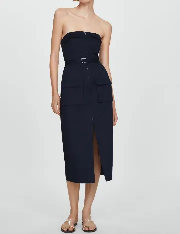 Rochie medie Mango, bleumarin