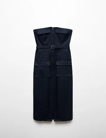 Rochie medie Mango, bleumarin