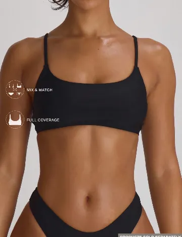 Bustiera de baie Musera, negru
