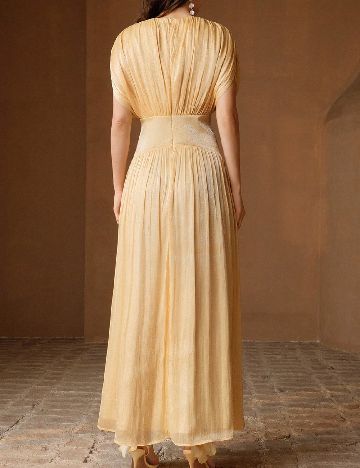Rochie lunga Anewsta, galben