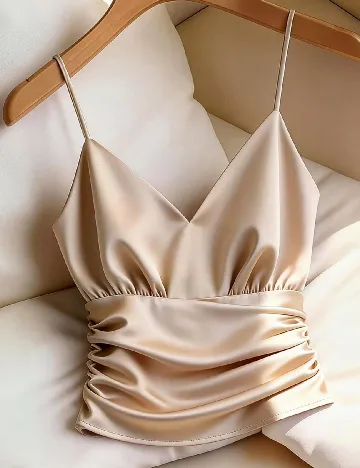 Top SHEIN CURVE, crem