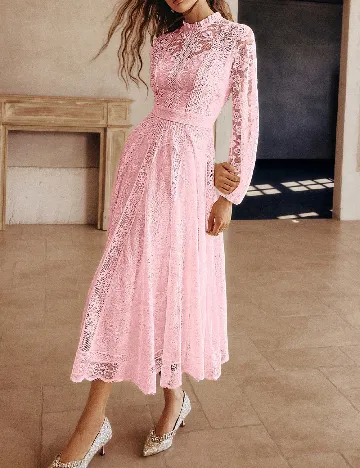 Rochie medie SHEIN, roz