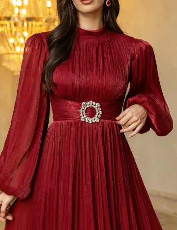 Rochie lunga UNITHORSE, rosu