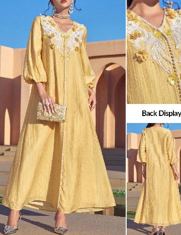Rochie lunga SHEIN, galbeng