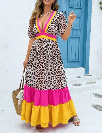 Rochie lunga SHEIN CURVE, mix culori