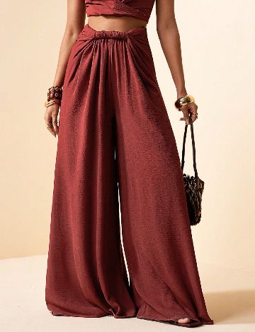 Pantaloni SHEIN, maro