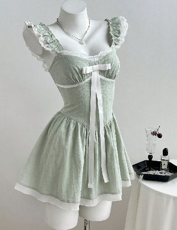 Rochie scurta SHEIN, verde
