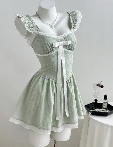 Rochie scurta SHEIN, verde