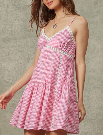 Rochie scurta SHEIN, roz