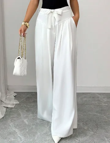 Pantaloni SHEIN, alb