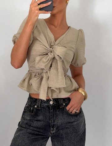 Top SHEIN, bej