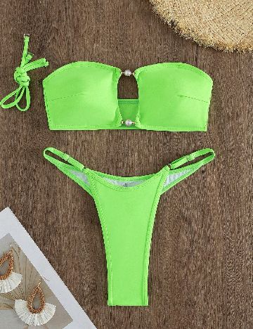 Costum de baie SHEIN, verde