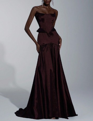 Rochie lunga SHEIN, maro