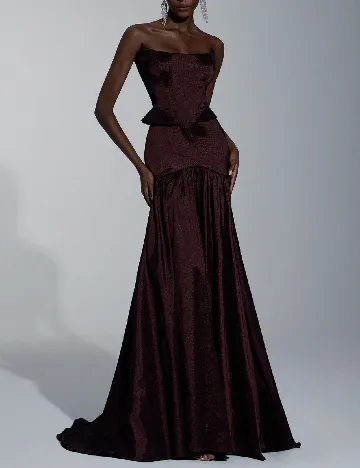 Rochie lunga SHEIN, maro