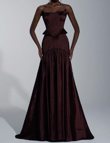 Rochie lunga SHEIN, maro