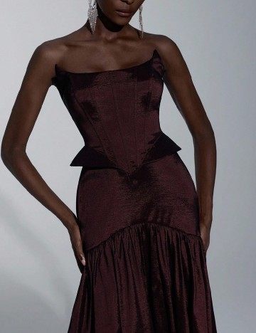 Rochie lunga SHEIN, maro