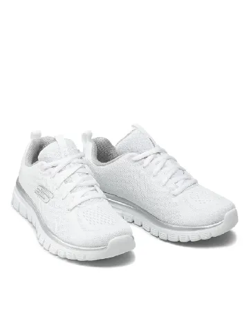 Adidasi SKECHERS, alb