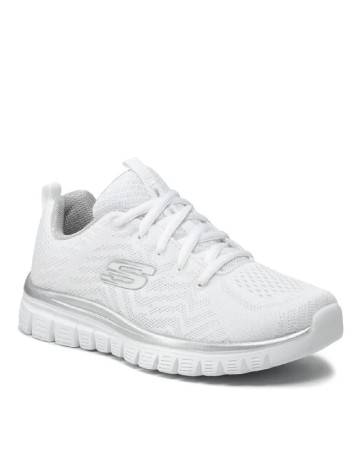 Adidasi SKECHERS, alb