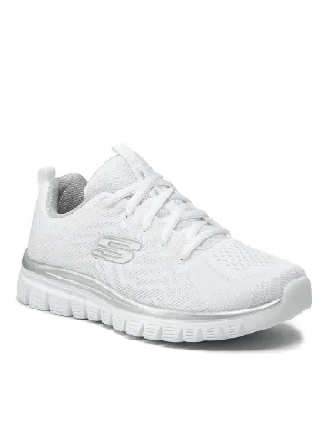 Adidasi SKECHERS, alb