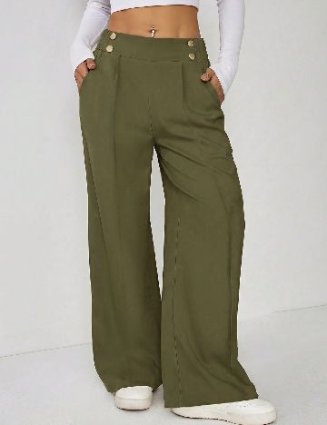 Pantaloni SHEIN CURVE, verde