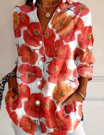 Camasa SHEIN, floral print