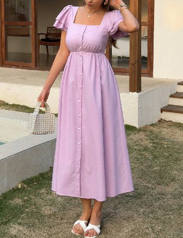 Rochie medie Dazy, mov