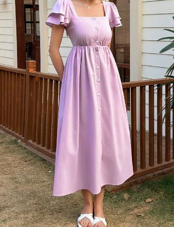 Rochie medie Dazy, mov